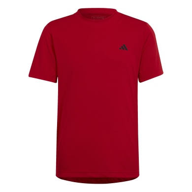 adidas Tennis T-shirt Club 3-Stripes red Boys